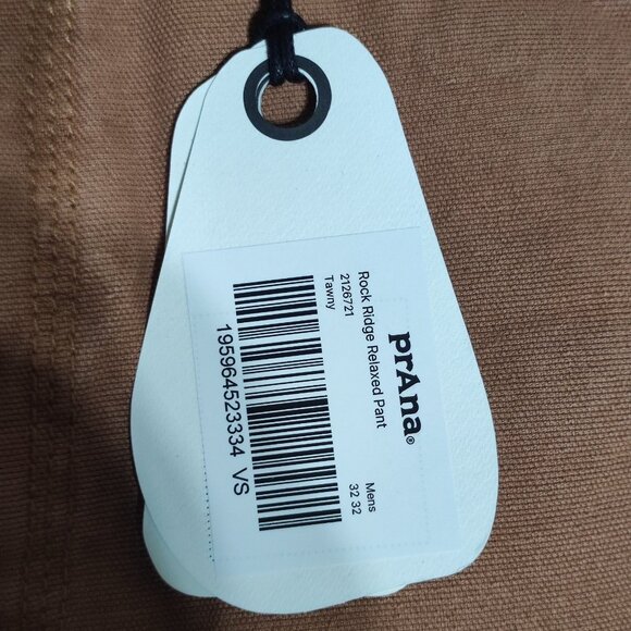 NWT prAna jeans men's 32X32 desert brown colour relaxed straight durable fabric - Picture 9 of 14